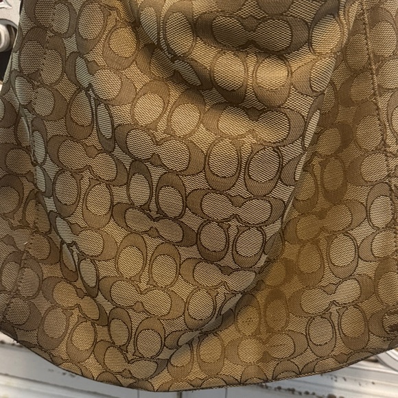 Coach Tan Signature Hobo Bag - Picture 5 of 10